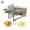 This industrial used brush roller potato washing peeling machine is made of food grade SUS 304 stainless steel