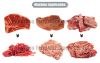 Industrial frozen meat...