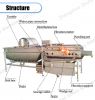 Commercial Vortex Type Vegetable Fruit Washer Sweet Potato Cleaning Washing Machine