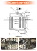 High Productivity Mozarella Cheese Goat Dairy Process Cooker Machine to Make Cheese