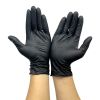 2025 Best Seller Cheap Disposable Black 4ml Nitrile Gloves With CE EN455 EN374