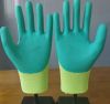 Good Quality Double Dipped Palm Coated Crinkle Latex Wrinkled Industrial Safety Work Gloves