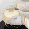 Kitchen wire dishwashing, household cleaning, silver wire dishwashing gloves, heat insulation and waterproof