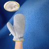 Kitchen wire dishwashing, household cleaning, silver wire dishwashing gloves, heat insulation and waterproof