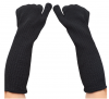 New Black Long Cut-Proof Safety Gloves Anti-Knife Arm Guard Steel Wire Cut Sleeve Lengthened Bag for Butcher Fishing 
