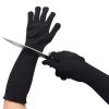 New Black Long Cut-Proof Safety Gloves Anti-Knife Arm Guard Steel Wire Cut Sleeve Lengthened Bag for Butcher Fishing 