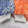 Thickened microfiber coral fleece car cleaning gloves and household car washing and cleaning products are durable