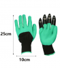 Garden Gloves with Plastic Claws for Digging Planting Gardening Work Household Greenhouse Tools