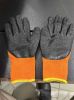 10 Gauge Terry Thickness Liner with Black Latex Crinkle Half Coated Winter Safety Work Gloves