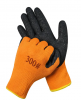 10 Gauge Terry Thickness Liner with Black Latex Crinkle Half Coated Winter Safety Work Gloves