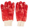 Anti Slip Oil-Proof Cotton Wool Cloth PVC Work Gloves Chinese Wholesale Thicken Strong Grip Safety Construction Gloves