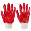 Anti Slip Oil-Proof Cotton Wool Cloth PVC Work Gloves Chinese Wholesale Thicken Strong Grip Safety Construction Gloves