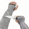 Direct Supply in Stock. Black/grey Straight Tube Anti-cut Protective Arm. Wear-resistant and Cut-resistant 5-level Arm Sleeve