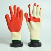 Soft film gloves, wear-resistant thickened rubber labor protection gloves for heavy machinery and steel bar workers