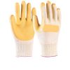 Soft film gloves, wear-resistant thickened rubber labor protection gloves for heavy machinery and steel bar workers
