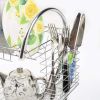 Multifunctional Kitchen Countertop Organizer Shelf Double Layer Dish Drying Rack With Mug Holder