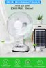 Table Fans Rechargeable Power Solar Panel Energy Solar Electric Fan Lanterns Camping Led Light Solar Fan