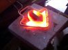 Low frequency induction heating machine steel billet rod heater