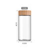 4oz square round seasoning glass bottle 120ml square round kitchen salt spice pepper shaker glass bottle with bamboo lid