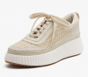 Women's Fashion Sneakers Lace-Up Woven Knit Upper half size