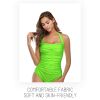 Kaichuang Sports Green Solid Color Outerwear Large Swimwear Sexy yet Elegant