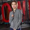 Women Sports Zipper Quick Dry Running Sports Wear Long Sleeve Outdoor Fitness Gym Training Coat Lady Yoga Jacket