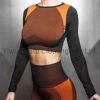 New Style Fashion Ladies Elastic Seamless Fitness Sport Wear Clothing Short Sleeve Yoga Crop Top T Shirt