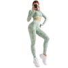 High Waist Seamless Yoga Leggings Sports Tight Set Running Breathable Hollow-out Yoga Clothes