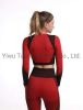 New Style Fashion Ladies Elastic Seamless Fitness Sport Wear Clothing Short Sleeve Yoga Crop Top T Shirt