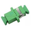 SC APC SM SX Fiber Optic Adapter Single Mode Simplex Optical Connector with Green Cap