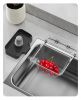 Sink drain storage rack