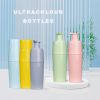 Wholesale cosmetic new Salon 2 in 1 hair color dye bottle shampoo squeeze pump Plastic bottle cream packaging