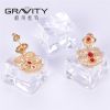 ESDG0040 Gravity 2017 latest top new model designs fashion brass plated 18K gold stud earring