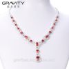 Gravity Custom luxury style cz zirconia imitation silver jewelry set