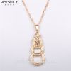 TZXG0112 Gravity stylish real luxury style dubai 18 carat gold plated jewellry sets with zircon