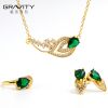 Manufacturer Fashion 925 Sterling Silver Costume Dubai Gold Plated Jewelry Set