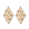 Anti-allergic 18K Gold Plated Designer Stud Earrings With Factory Supply Jewelry