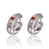 Small MOQ Trendy Colorful Earring Jewelry For Women With Stone