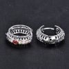 Small MOQ Trendy Colorful Earring Jewelry For Women With Stone