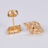 Anti-allergic 18K Gold Plated Designer Stud Earrings With Factory Supply Jewelry