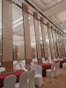 Electric Moving Wall For Hotel Lobby Fabric Finish Foldable Room Divider Full Automatic Interior Partition Doors