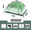 ArcadiVille Camping Pop Up Tent 4 People, Waterproof &amp; Windproof Family Tents for Camping, 2 in 1 Fo