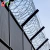 Welded Mesh Airport Fence Security Prison Wire Mesh Fence with Razor Barbed Wire