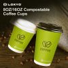 Custom paper cups includes cold drink cups, hot drink cups, single wall paper cups, double wall paper cups, cork coffee cups, and ripple wall paper cups; Made from 100% recyclable and environmentally friendly materials, BPA-free.