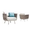 4pcs rattan patio outd...