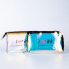 transparently iridescent Holographic Cosmetic Bag