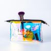 transparently iridescent Holographic Cosmetic Bag