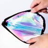 transparently iridescent Holographic Cosmetic Bag