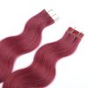 Brazilian hair extension tape in hair cuticle aligned human hair extensions blonde colors