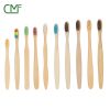 OEM ODM Bamboo toothbrush , Cheap wholesale hotel Toothbrush Customized white color 4 in packs Kids Adult Toothbrushes black color